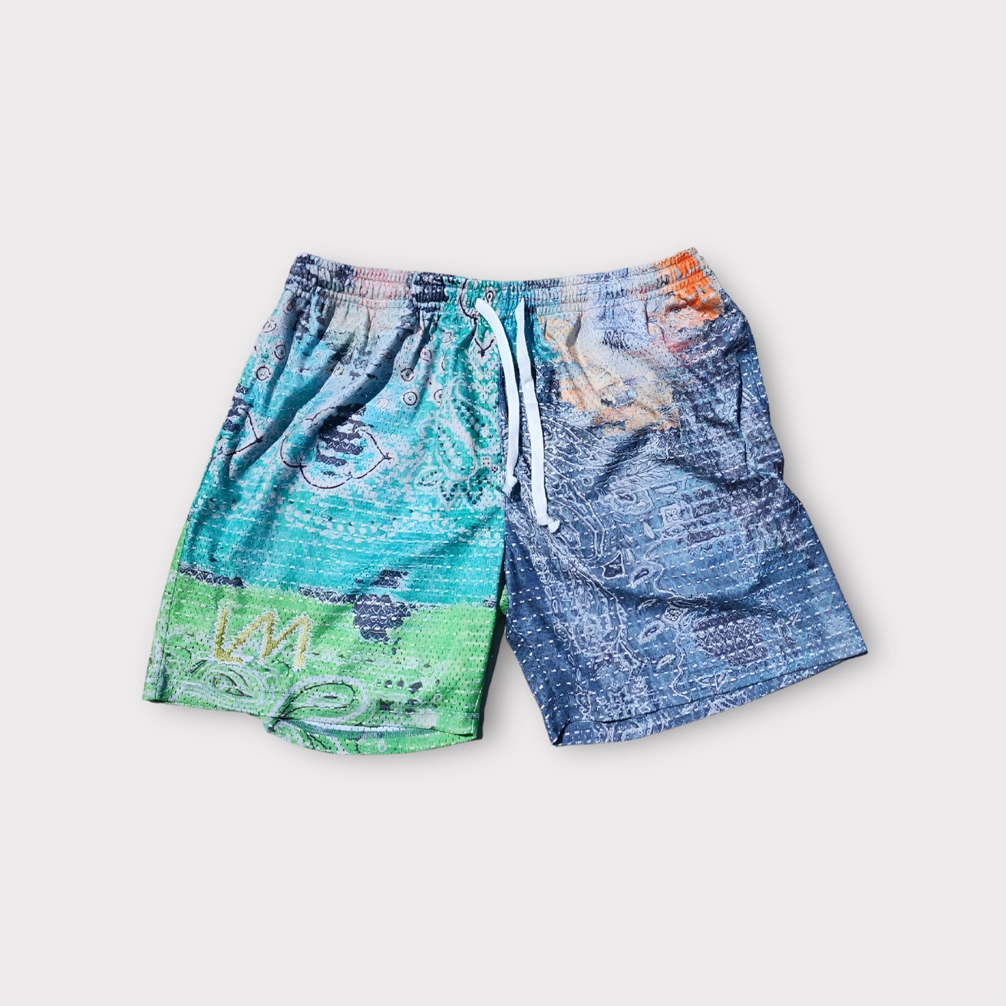 Slime Sashiko Shorts